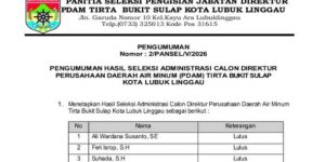 pendaftaran pdam lubuklinggau